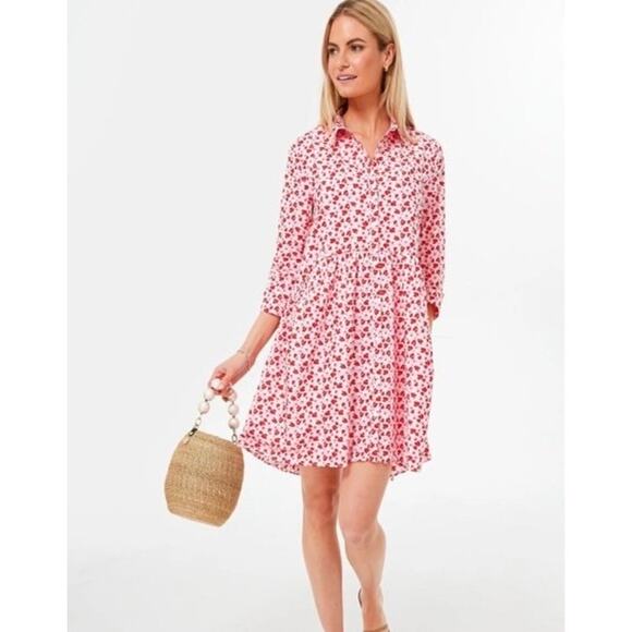 HYACINTH HOUSE and Red Floral Valentina Mini Dress - Size XXLarge NWT - Picture 1 of 5